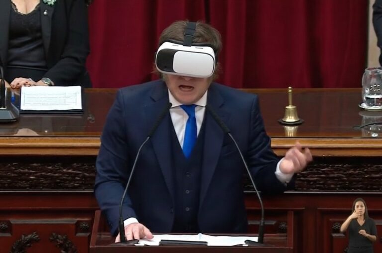 En una realidad paralela: Milei volvió a falsear datos y propuso un rumbo extractivista