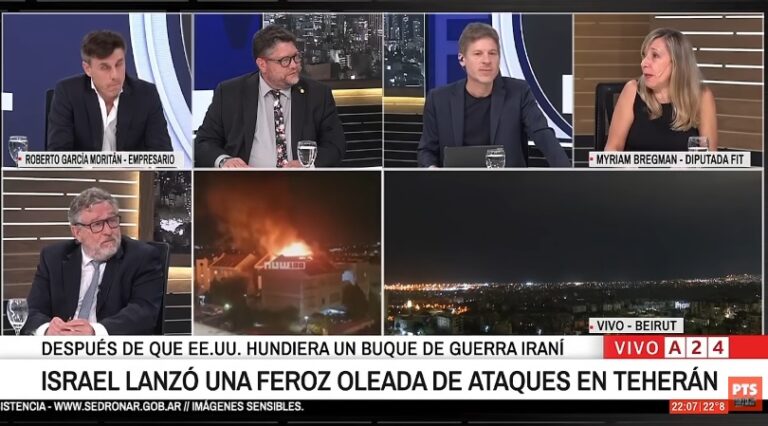 Bregman: Los bombardeos los comienzan EE.UU e Israel, esto es una agresión imperialista contra Irán